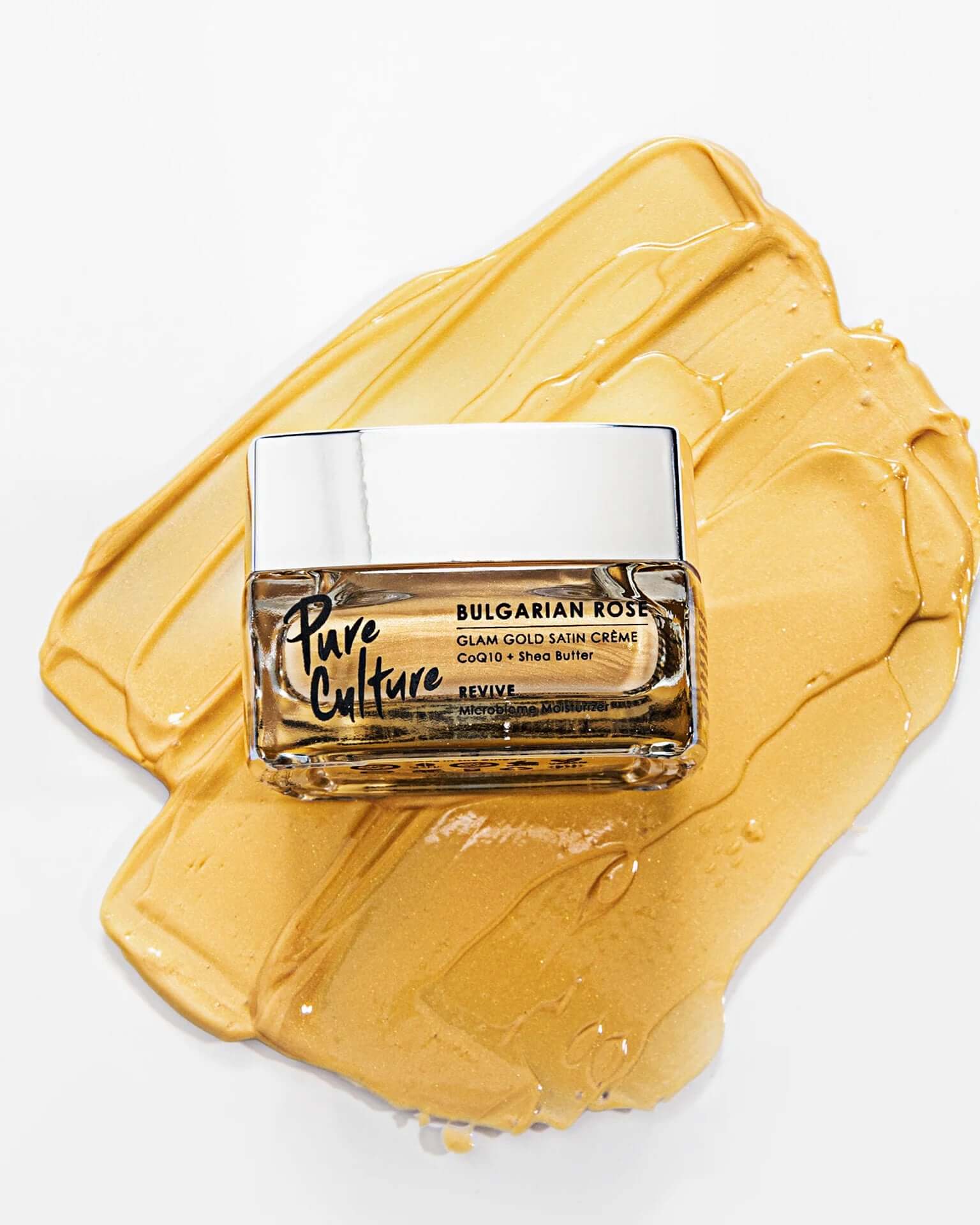 Pure Culture Bulgarian Rose Glam Gold Satin Crème (Original and Unscented)