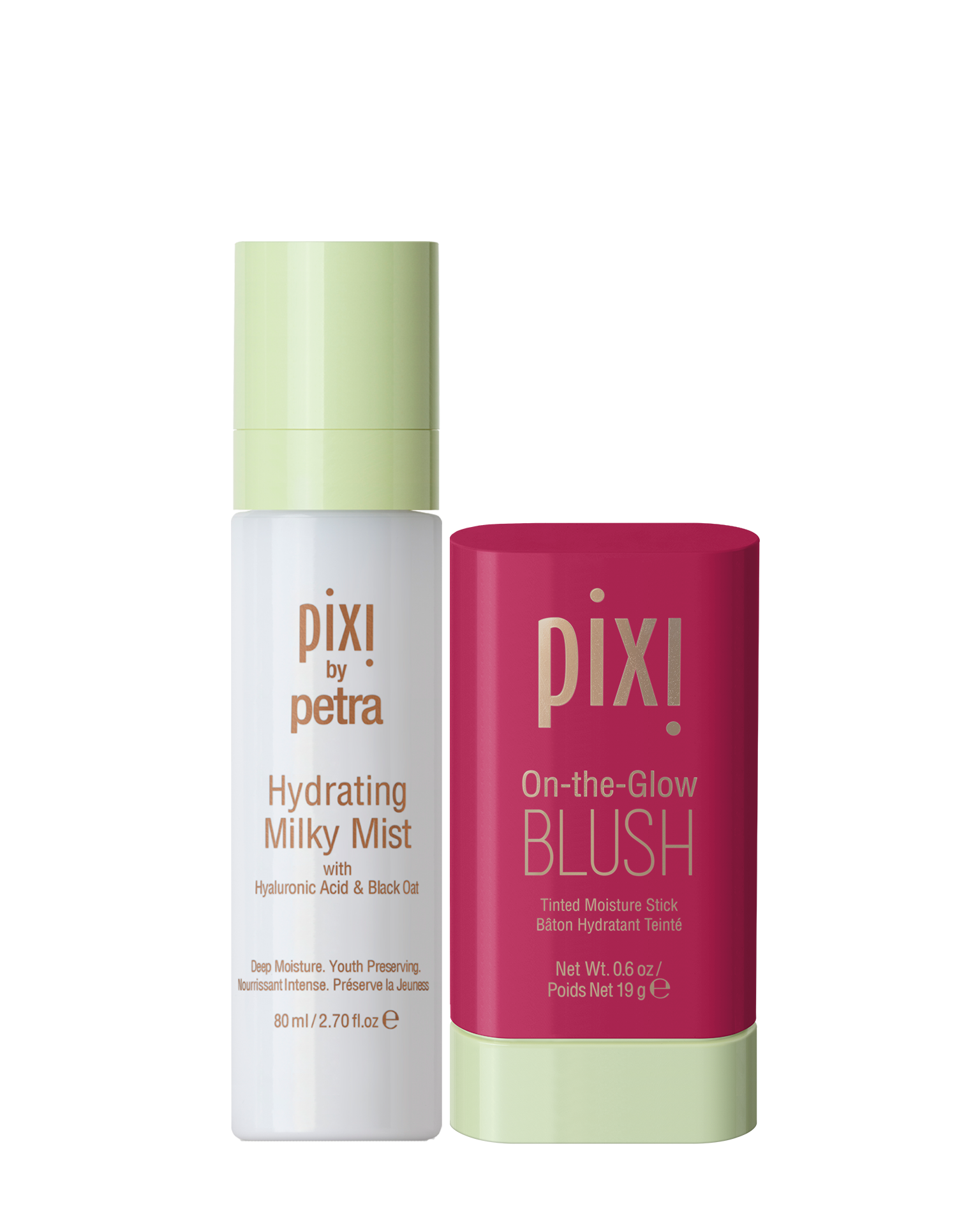 Pixi Color & Hydrate Set: On-the-Glow Blush & Hydrating Milky Mist